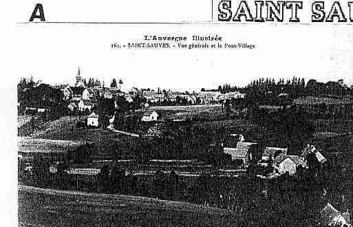 Ville de SAINTSAUVESD\'AUVERGNE Carte postale ancienne