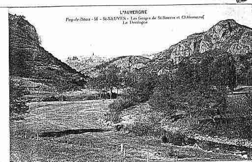 Ville de SAINTSAUVESD\'AUVERGNE Carte postale ancienne