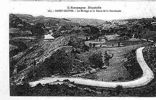 Ville de SAINTSAUVESD\'AUVERGNE Carte postale ancienne