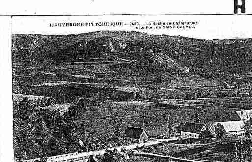 Ville de SAINTSAUVESD\'AUVERGNE Carte postale ancienne