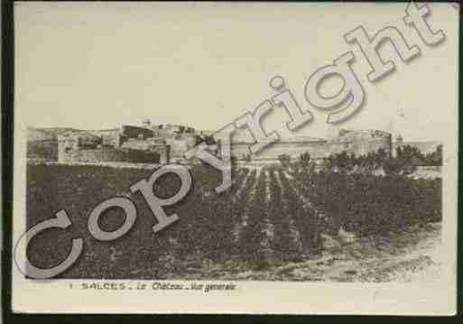 Ville de SALSESLECHATEAU Carte postale ancienne