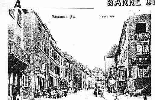 Ville de SARREUNION Carte postale ancienne