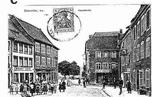 Ville de SARREUNION Carte postale ancienne