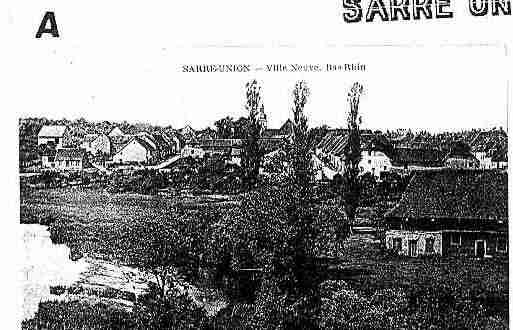 Ville de SARREUNION Carte postale ancienne