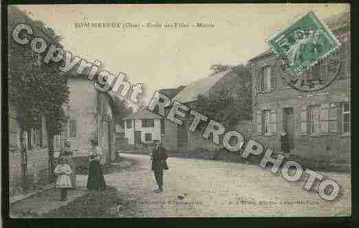 Ville de SOMMEREUX Carte postale ancienne