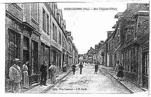 Ville de SONGEONS Carte postale ancienne