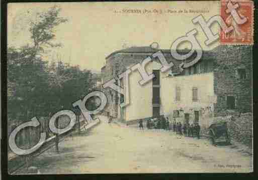 Ville de SOURNIA Carte postale ancienne