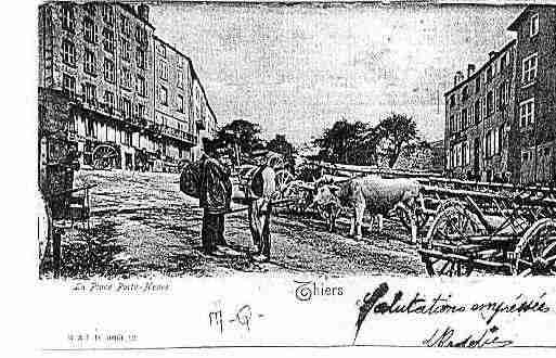 Ville de THIERS Carte postale ancienne