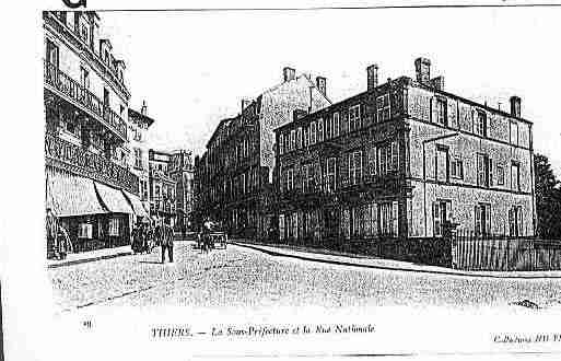 Ville de THIERS Carte postale ancienne