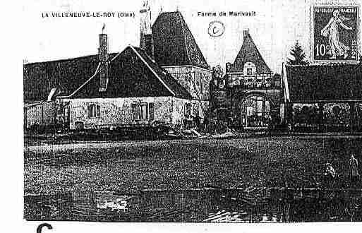 Ville de VILLENEUVELESSABLONSETLEROY Carte postale ancienne