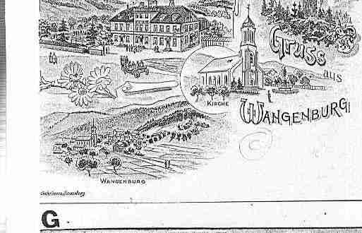 Ville de WANGENBOURGENGENTHAL Carte postale ancienne