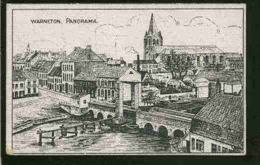 Ville de WARNETON Carte postale ancienne