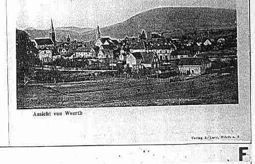 Ville de WOERTH Carte postale ancienne