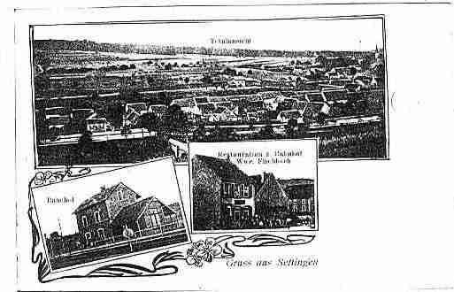 Ville de ZETTING Carte postale ancienne