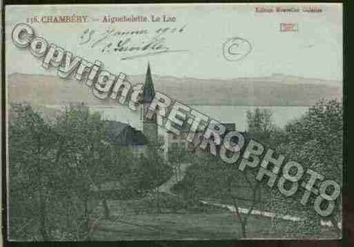 Ville de AIGUEBELETTELELAC Carte postale ancienne