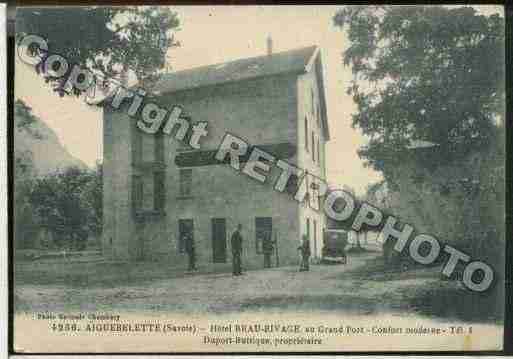 Ville de AIGUEBELETTELELAC Carte postale ancienne