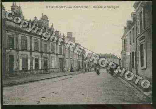 Ville de BEAUMONTSURSARTHE Carte postale ancienne