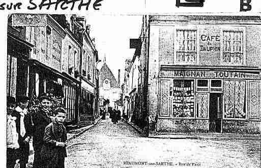 Ville de BEAUMONTSURSARTHE Carte postale ancienne