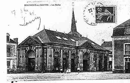 Ville de BEAUMONTSURSARTHE Carte postale ancienne