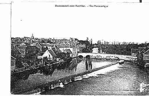 Ville de BEAUMONTSURSARTHE Carte postale ancienne