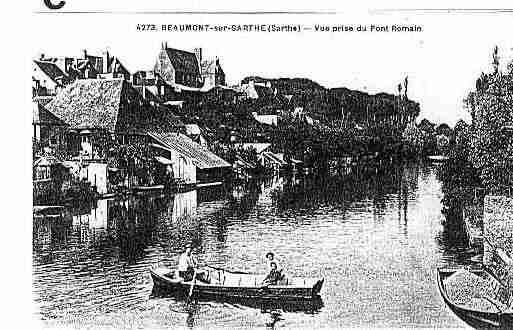 Ville de BEAUMONTSURSARTHE Carte postale ancienne