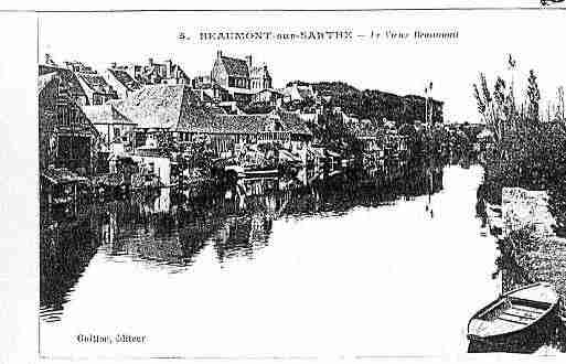 Ville de BEAUMONTSURSARTHE Carte postale ancienne