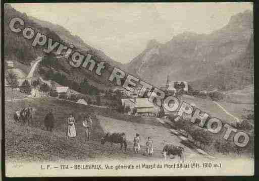 Ville de BELLEVAUX Carte postale ancienne