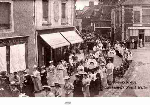 Ville de BESSESURBRAYE Carte postale ancienne