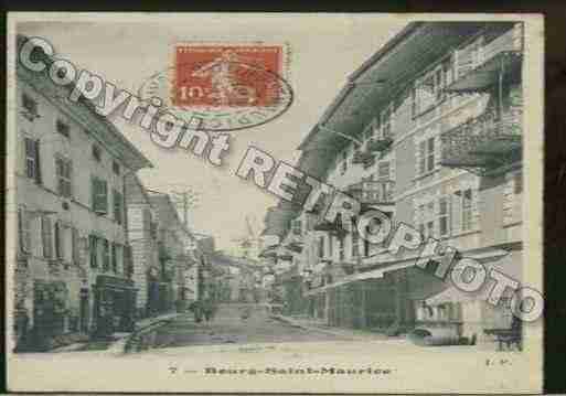 Ville de BOURGSAINTMAURICE Carte postale ancienne