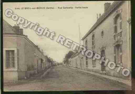 Ville de BREILSURMERIZE Carte postale ancienne