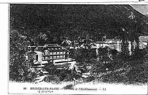 Ville de BRIDESLESBAINS Carte postale ancienne