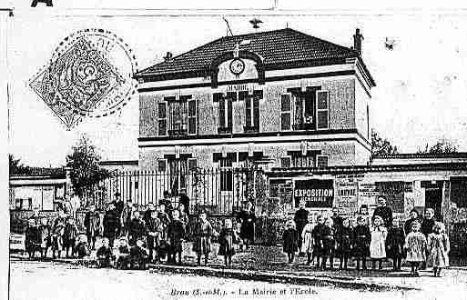 Ville de BROUSURCHANTEREINE Carte postale ancienne