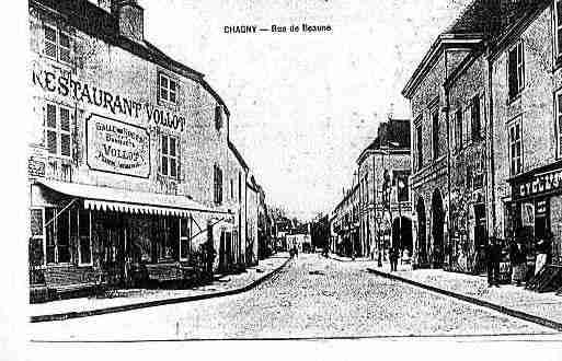 Ville de CHAGNY Carte postale ancienne