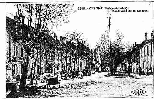 Ville de CHAGNY Carte postale ancienne