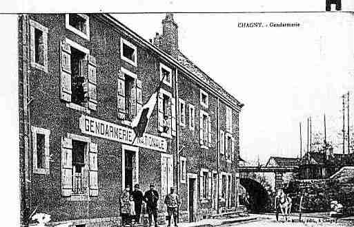 Ville de CHAGNY Carte postale ancienne