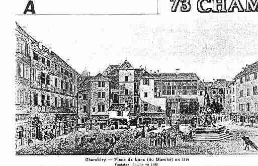 Ville de CHAMBERY Carte postale ancienne