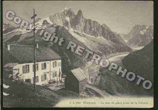 Ville de CHAMONIXMONTBLANC Carte postale ancienne