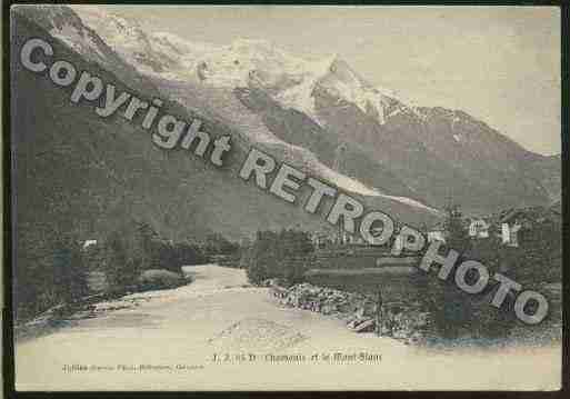 Ville de CHAMONIXMONTBLANC Carte postale ancienne