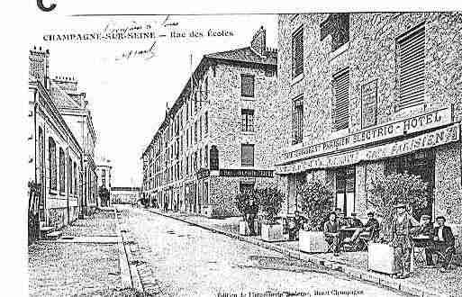 Ville de CHAMPAGNESURSEINE Carte postale ancienne