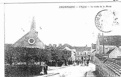 Ville de CHAMPAGNESURSEINE Carte postale ancienne