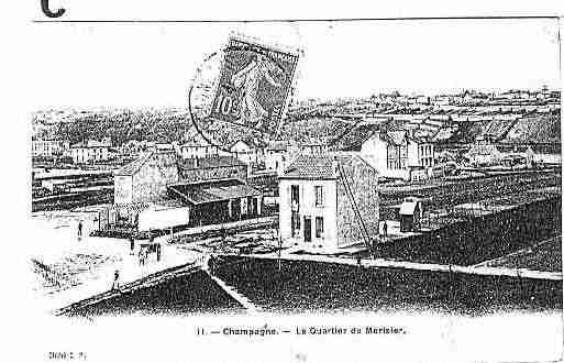 Ville de CHAMPAGNESURSEINE Carte postale ancienne