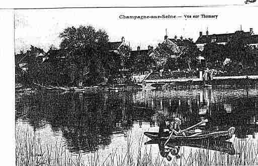 Ville de CHAMPAGNESURSEINE Carte postale ancienne