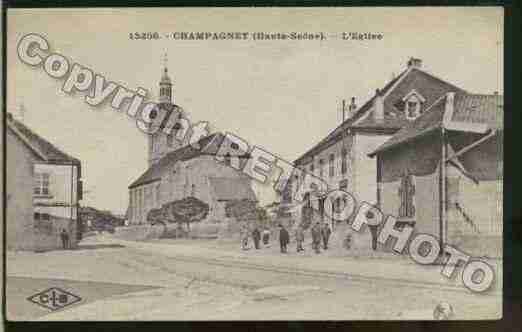 Ville de CHAMPAGNEY Carte postale ancienne