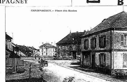 Ville de CHAMPAGNEY Carte postale ancienne