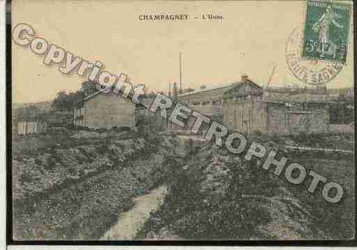 Ville de CHAMPAGNEY Carte postale ancienne