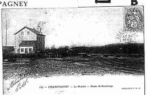 Ville de CHAMPAGNEY Carte postale ancienne