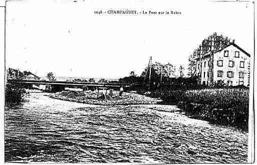 Ville de CHAMPAGNEY Carte postale ancienne