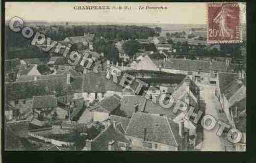 Ville de CHAMPEAUX Carte postale ancienne