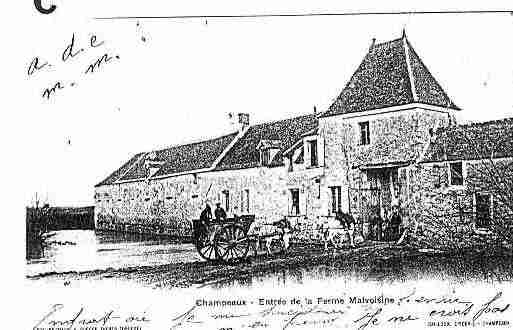 Ville de CHAMPEAUX Carte postale ancienne