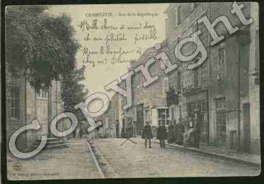 Ville de CHAMPLITTE Carte postale ancienne